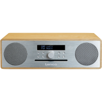 Lenco DAR 070OB DAB+ Tafelradio AUX, Bluetooth Eiken, Zwart