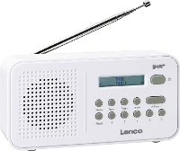 Lenco PDR 015 FM Transistorradio FM Wit