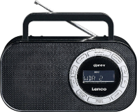 Lenco PR2700 FM Transistorradio AUX, FM, USB Zwart