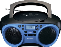 Lenco SCD 501 FM CD radio AUX, Bluetooth, CD, FM, USB Blauw, Zwart