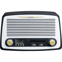 SR 02 Retro FM Stereo Radio met Alarm klok