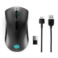 Lenovo Legion M600 Gaming muis Draadloos, Kabelgebonden Optisch Zwart 8 Toetsen 16000 dpi