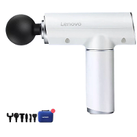 Lenovo Professionele Massagepistool met Draagtas 5 Snelheden Diepe Weefsel Percussie 6 Massagekoppen voor Spierherstel S