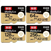 Lenovo Thinkplus U3 A2 C10 Platina TF kaart 32GB/64GB/128GB/256GB Hoge snelheid Mini SD kaart Flash geheugenkaart voor s