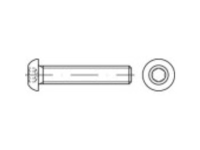TOOLCRAFT 148213 Lenskopschroeven M12 35 mm Binnenzeskant (inbus) Staal Galvanisch verzinkt 100 stuk(s)