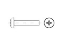 TOOLCRAFT 146104 Lenskopschroeven M5 8 mm Kruiskop Phillips DIN 7985 Staal Galvanisch verzinkt 2000 stuk(s)