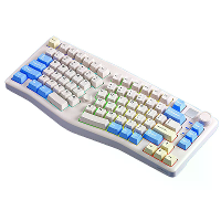 LEOBOG A75 Mechanisch Toetsenbord met KnopTop Structuur Hot swap Barbies Schakelaar RGB 83 Toetsen Drievoudige Modus 75%