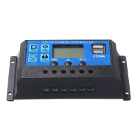 10A/20A/30A 12/24V LCD scherm Fotovoltaïsche zonnecontroleur met dubbele USB poorten