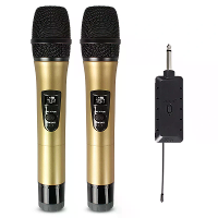 LEORY E8 2 Draadloze Microfoon VHF Professionele Mic Zender Ontvanger DJ Voor Vierkante Luidspreker Mixer Live Geluidska