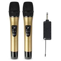 LEORY E8 2 Draadloze Microfoon VHF Professionele Microfoon Zender Ontvanger DJ Voor Vierkante Speaker Mixer Live Geluids