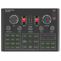 V9X PRO Geluidskaart Mixer Live uitzending Opnameset Microfoon Telefoon Computer Karaoke Zingen