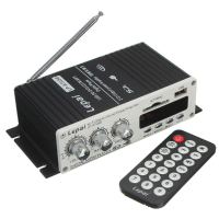 Lepai Lp A7 Usb Mini Car Power Amplifier Usb Sd Dvd Cd Fm Mp3 Remote Controller