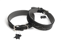 Leren Halsband Voor Hond Chien Zwart #95;_40x60 Cm