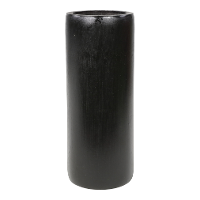 Leslie Living Kaarsenhouders / waxinelichtjes houders   bamboe   grijs   H20 cm