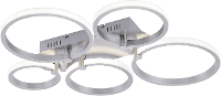 LeuchtenDirekt Johanna 12112 55 LED plafondlamp Energielabel: LED 48 W Warm wit Staal