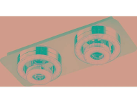 LeuchtenDirekt Tim 14521 17 LED plafondlamp 12 W Warm wit Chroom