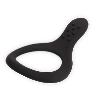 Levett Waterproof Black Stimulate Prostate Healthy Silicone Cock Rings