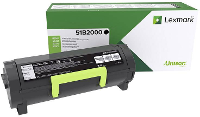 Lexmark Tonercassette (recycling) MS317 MS417 MS517 MS617 MX317 MX417 MX517 MX617 Origineel Zwart 2500 bladzijden 51B2000