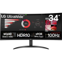 LG Electronics 34WR50QK B LED monitor Energielabel E (A   G) 86.4 Cm (34 inch) 3440 x 1440 Pixel 21:9 5 ms VA LED