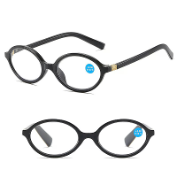 Lichte Retro Kleine Ovale Leesbril Anti Blauw Licht HD Presbyopie Bril voor Vrouwen Mannen