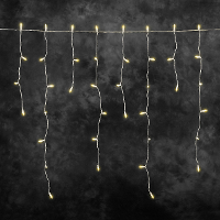 Konstsmide Lichtgordijn ijsregen Buiten 230 V/50 Hz Energielabel: F (A   G) 200 LED Barnsteen