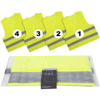 LifeHammer 10474 SAFETY VEST ULTRA (4x) Volwassene