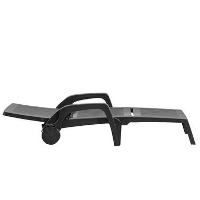 Ligbed Miami   antraciet   70x190x46 cm   Leen Bakker