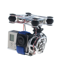 Light 2 Axis Brushless Gimbal With Bgc3.0 Plug And Play Stabilizer For Gopro Sj Hawkeye Dji Cheerson