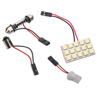 Light Panel 15 Smd Led Bulb Lamp T10 Dome Bulb Ba9s 12v Dc Adapter