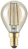 LightMe LM85054 LED lamp E14 Kogel 4.5 W Barnsteen (Ø x l) 45 mm x 80 mm 1 stuk(s)