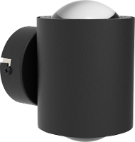 LightMe LM85813 LM85813 LED wandlamp GX53 10 W LED Zwart