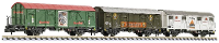 Liliput L260152 N set van 3 goederenwagons GOS uv 253 „hoog procent”