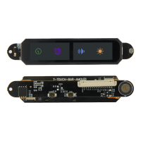 LILYGO® T Touch Bar AMOLED ESP32 S3 Touch Display Bar Development Board ESP32 S3R8 Draadloze module Magnetische ronde US