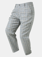 Heren All over roosterprint Double Pocket Zip Broek