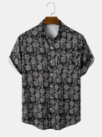 Heren Allover Paisley Print Graceful Leisure Alle Matched Shirts