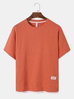 Heren Appliqué Gelaagd Ontworpen Soft Ademend All Matched T Shirts