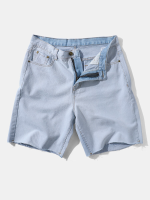 Heren Lichte Kleur Ritszakken Jeans Shorts