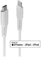 LINDY 31316 USB kabel USB 2.0 Apple Lightning stekker, USB C stekker 1.00 M Wit