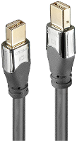 LINDY 36307 USB kabel Aansluitkabel Mini DisplayPort stekker, Mini DisplayPort stekker 2.00 M Grijs