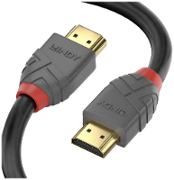 LINDY 36969 HDMI kabel Aansluitkabel HDMI A stekker, HDMI A stekker 20.00 M Zwart, Grijs