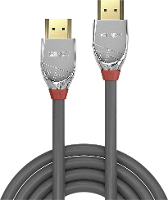 LINDY 37871 HDMI kabel HDMI Aansluitkabel HDMI A stekker, HDMI A stekker 1.00 M Grijs 4K UHD