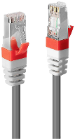 LINDY 45350 RJ45 Netwerkkabel, patchkabel CAT 6A SF/UTP 0.30 M Grijs 1 stuk(s)