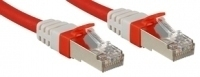 LINDY 45387 RJ45 Netwerkkabel, patchkabel CAT 6A S/FTP 3.00 M Rood 1 stuk(s)
