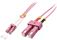 LINDY 46362 Glasvezel Optische vezel Aansluitkabel Multimode OM4 3.00 M