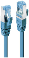 LINDY 47153 RJ45 Netwerkkabel, patchkabel CAT 6A S/FTP 10.00 M Blauw 1 stuk(s)