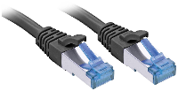 LINDY 47418 RJ45 Netwerkkabel, patchkabel CAT 6A S/FTP 10.00 M Zwart 1 stuk(s)