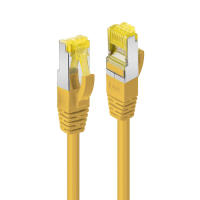 LINDY 47664 RJ45 Netwerkkabel, patchkabel CAT 6A S/FTP 3.00 M Geel Folie afscherming, Verdraaide paren, Niet corrosief, Afscherming gevlochten, Laag