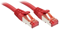 LINDY 47733 RJ45 Netwerkkabel, patchkabel CAT 6 S/FTP 1.50 M Rood 1 stuk(s)
