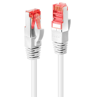 LINDY 47790 RJ45 Netwerkkabel, patchkabel CAT 6 S/FTP 0.30 M Wit Afgeschermd 1 stuk(s)