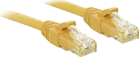 LINDY 48060 RJ45 Netwerkkabel, patchkabel CAT 6 U/UTP 0.30 M Geel Snagless 1 stuk(s)